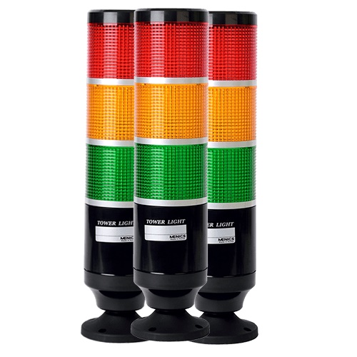 Đèn tầng LED 86mm loại thân nhựa Autonics MP8G-B5FF-RYGBC-B
